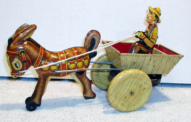 Balky Mule w/ Box © 1948 Marx Toys